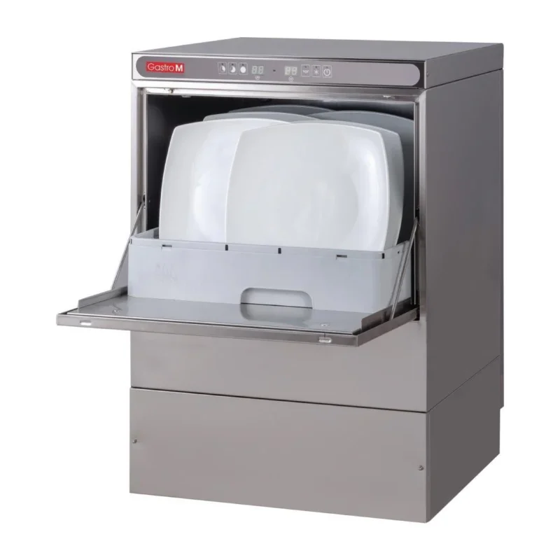 Lave-vaisselle Maestro Gastro M 50x50 400V avec pompe de vidange doseur détergent et break tank Usine Directe