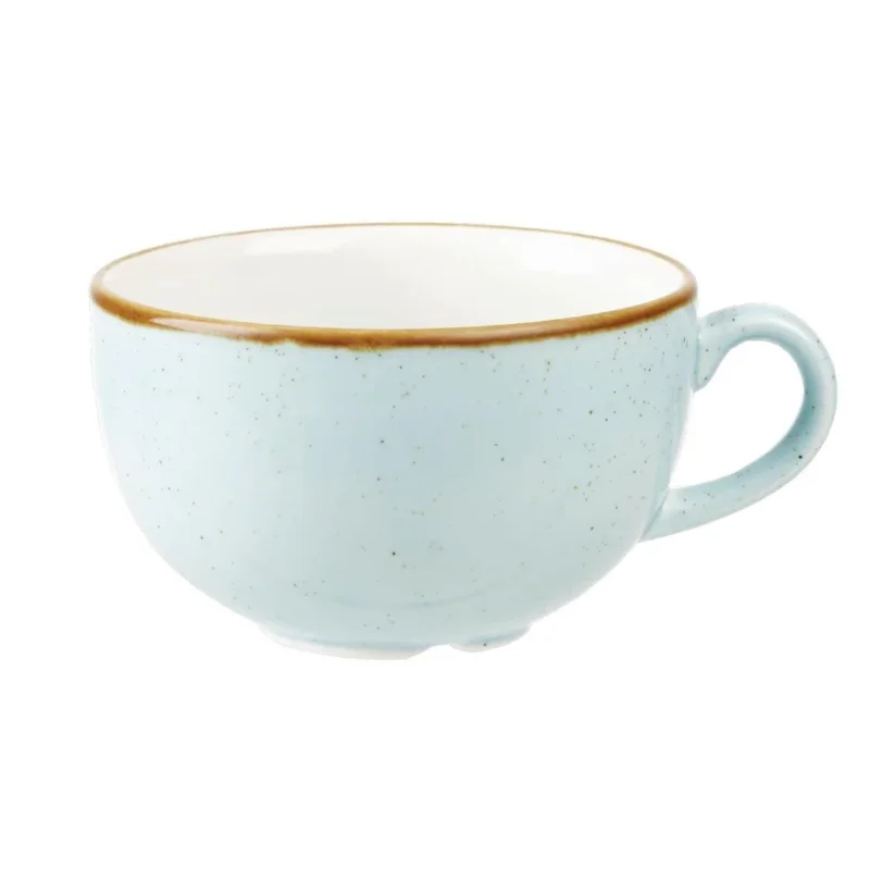 Tasses à cappuccino Churchill Stonecast bleu pâle 354ml (lot de 12) Solde