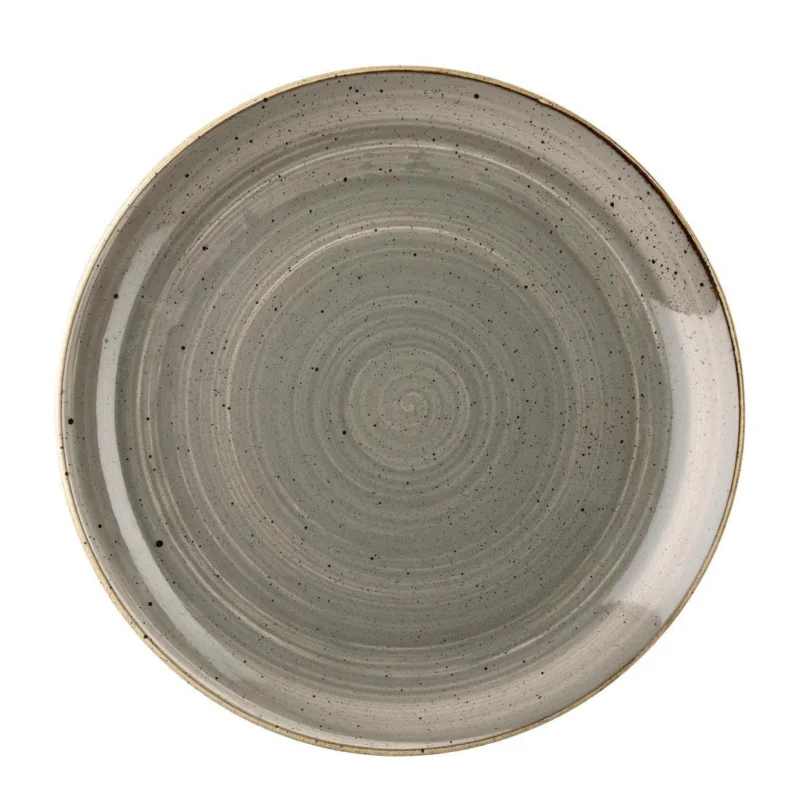 Assiettes rondes Churchill Stonecast Peppercorn Grey 260mm (Lot de 12) Prix Cassé