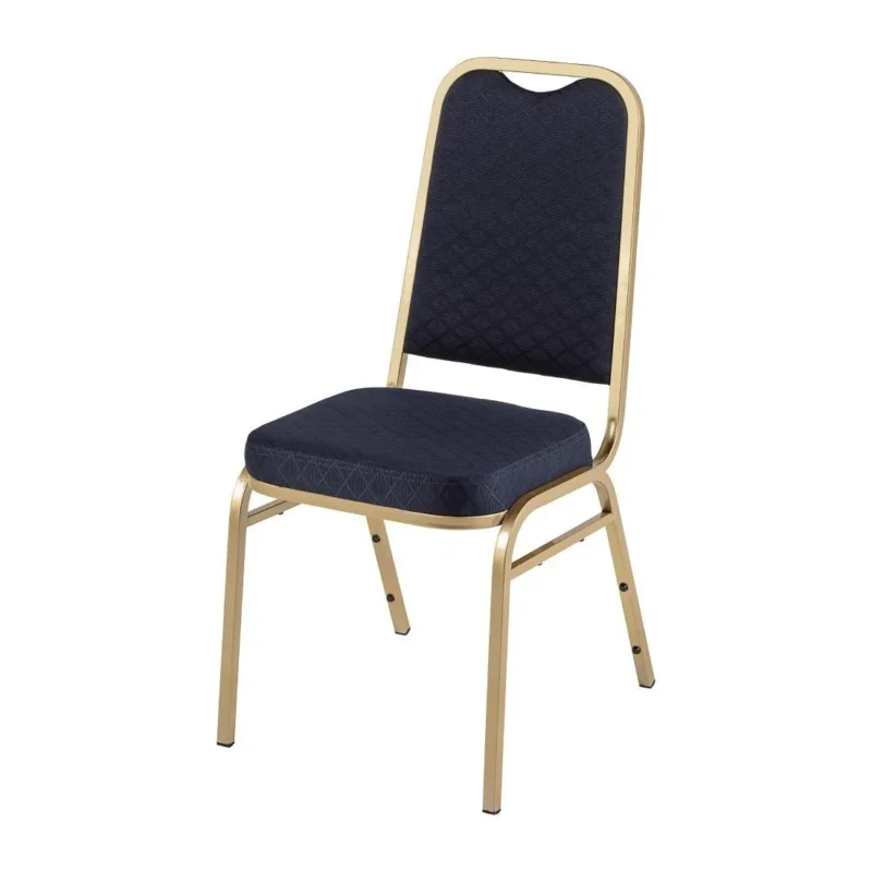 Chaises de banquet à dossier carré Bolero bleues (Lot de 4) Acheter Direct