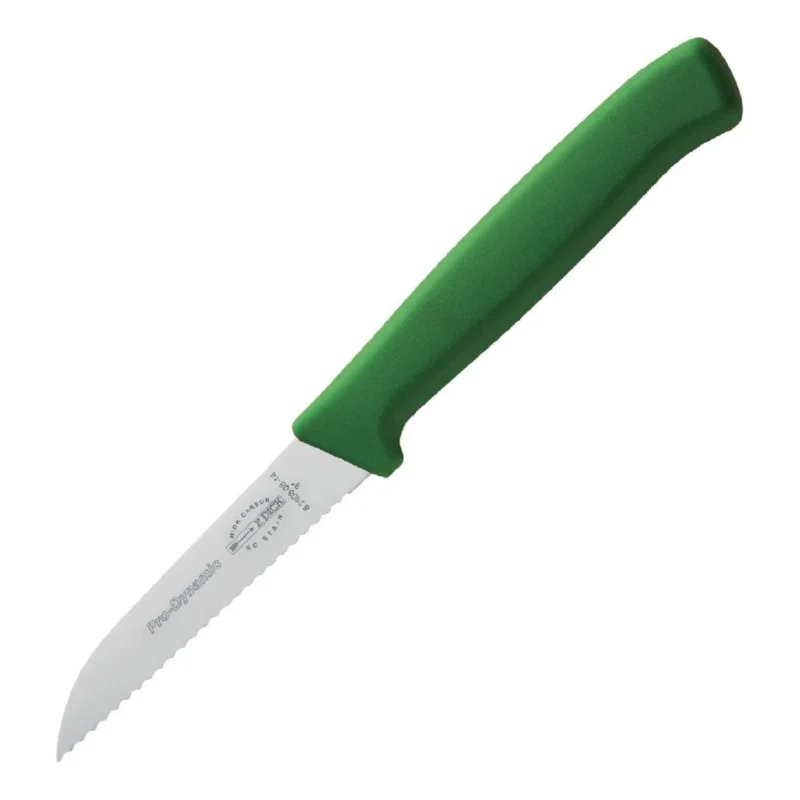 Pas Cher Couteau d'office denté Dick Pro-Dynamic HACCP vert 8cm