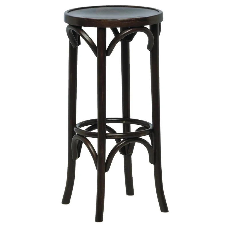 Tabouret de pub haut en bois courbé Fameg Prix Cassé
