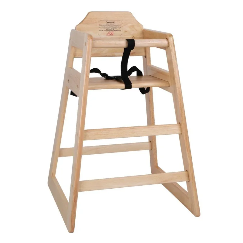 Chaise haute en bois Bolero finition naturelle Livraison Gratuite