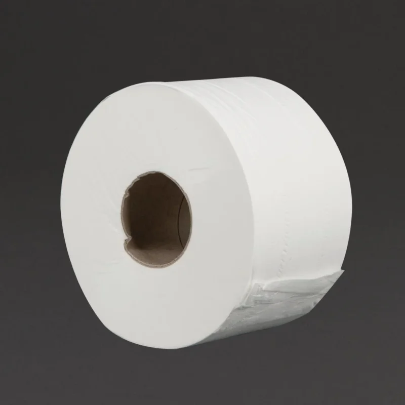 Satisfait Ou Remboursé Rouleaux de papier toilette 2 plis mini Jumbo Jantex 150m (lot de 12)