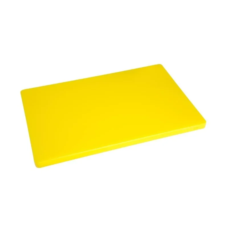 Bon Plan Planche à découper standard épaisse basse densité Hygiplas jaune