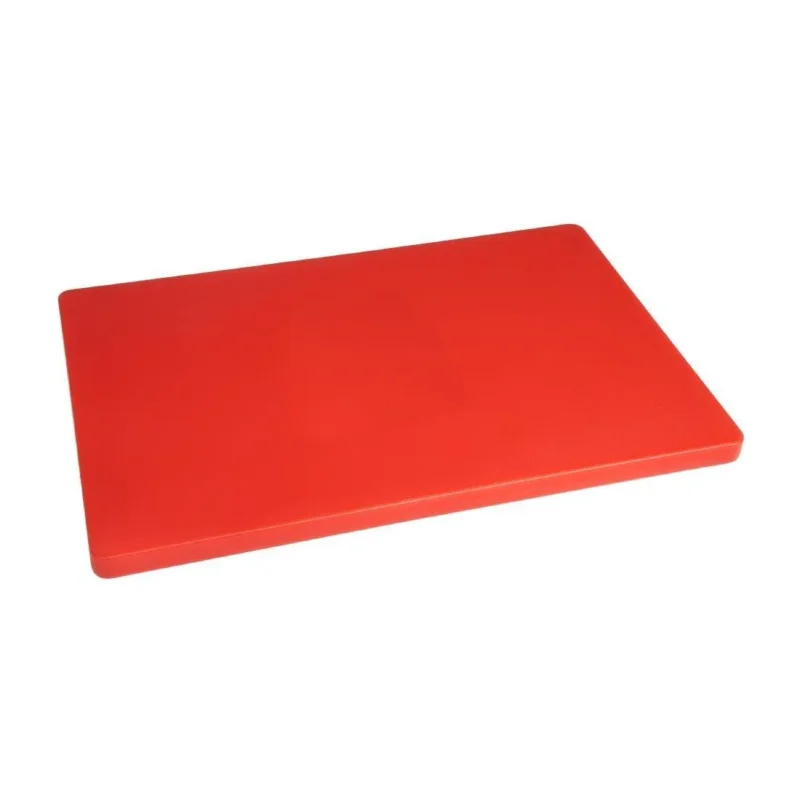 Planche à découper standard épaisse basse densité Hygiplas rouge Top Vente
