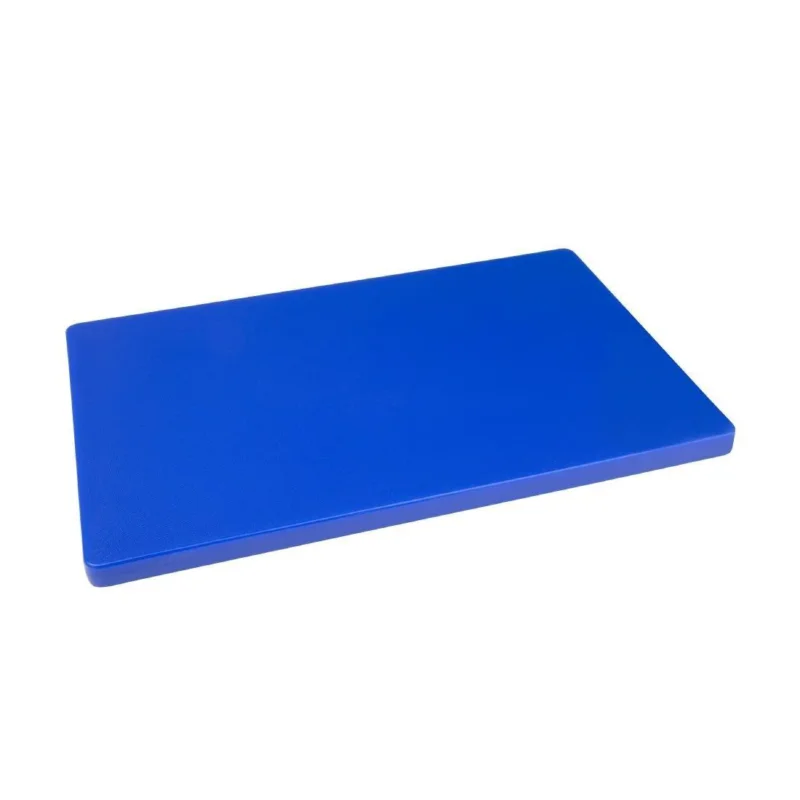 Promotion Planche à découper standard épaisse basse densité Hygiplas bleue