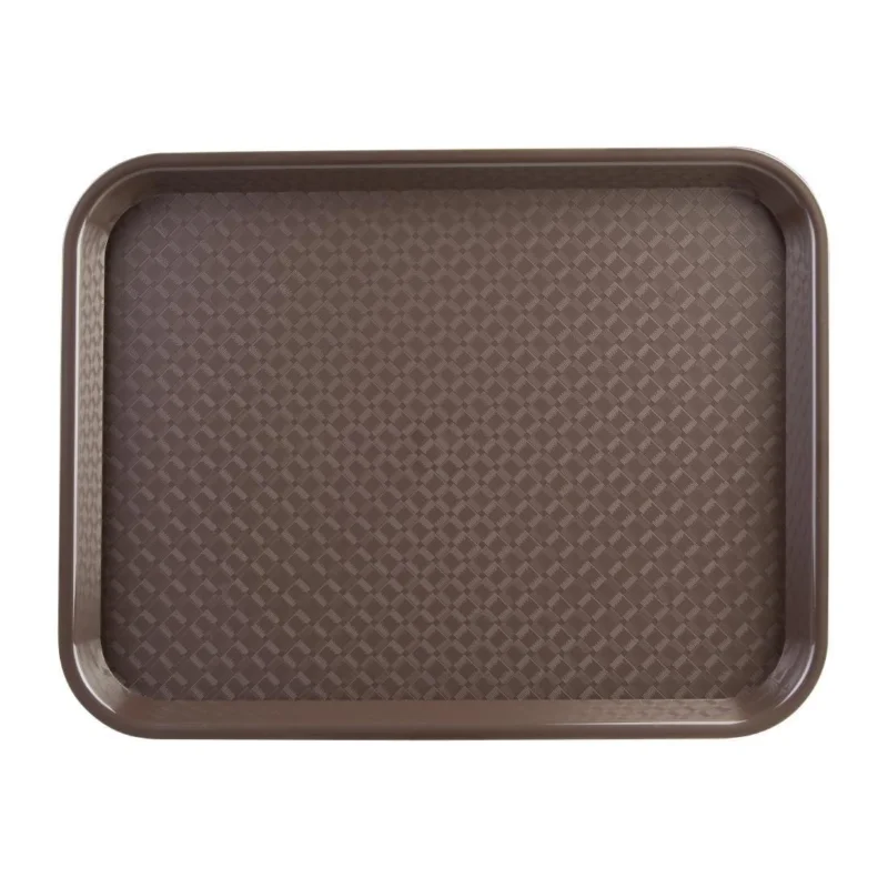 Vente Flash Plateau fast food en plastique Olympia Kristallon marron