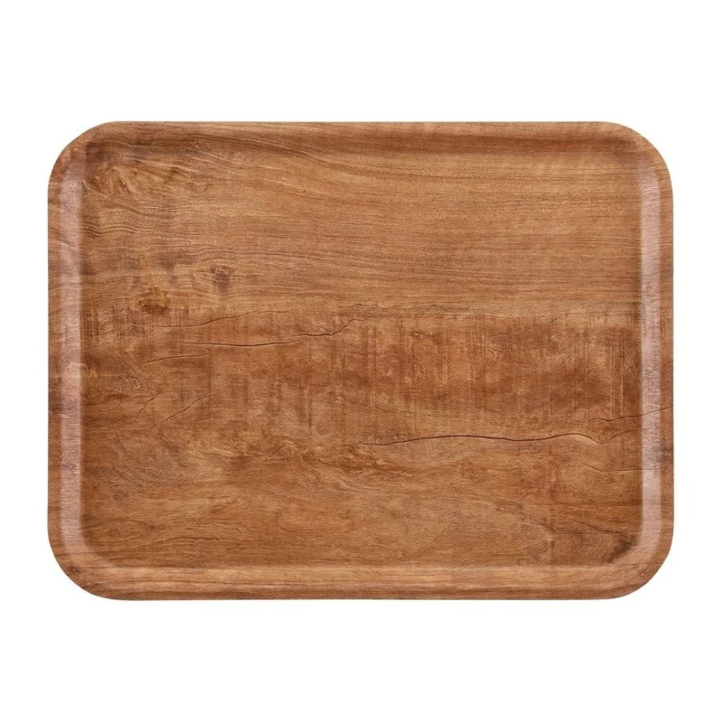Commander Maintenant Plateau stratifié surface grainée Madeira Cambro olivier marron 43 cm
