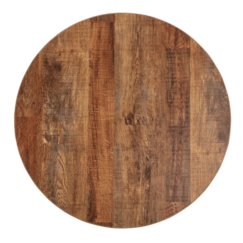 Nouvel Arrivage Plateau de table rond Bolero 60 cm effet bois vieilli