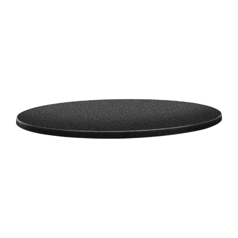 Plateau de table rond Topalit Classic Line 80cm anthracite Certifié