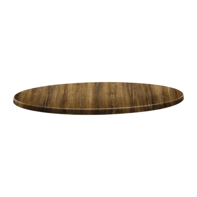 Plateau de table rond Topalit Classic Line 70cm atacama cherry Authentique