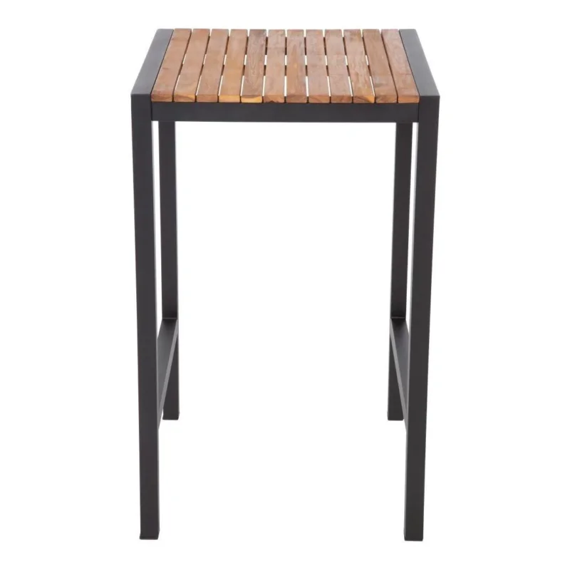 Produit De Marque Mange-debout carré en acier et acacia Bolero 60 cm