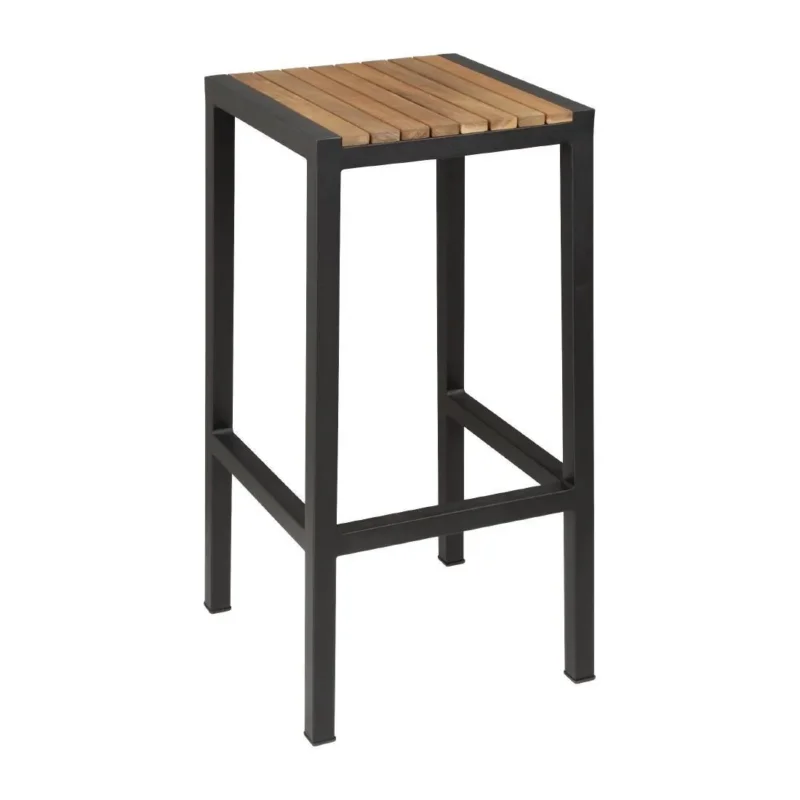Offre Du Jour Tabourets de bar en acier et acacia Bolero (lot de 2)