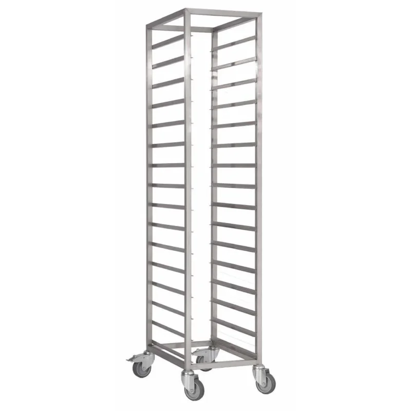 Chariot à glissières inox Gastro M GN 2/1 18 niveaux Livraison Gratuite