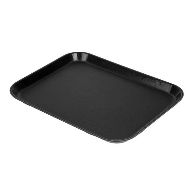 Promotion Plateau rectangulaire antidérapant en fibre de verre Cambro EpicTread noir 350mm