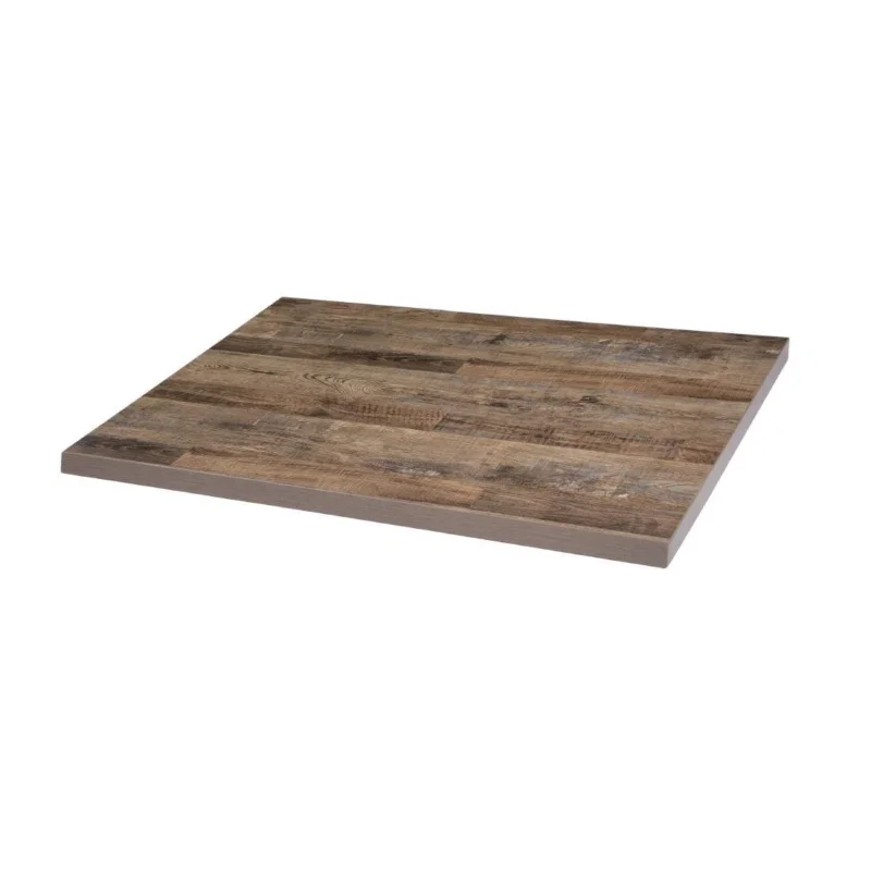 Soldes Plateau de table rectangulaire pré-percé Bolero urban foncé 700mm