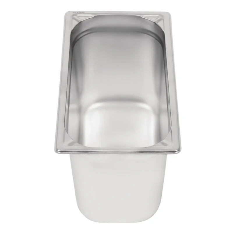Réduction Bac inox 18/10 GN 1/3 professionnel Vogue 200mm