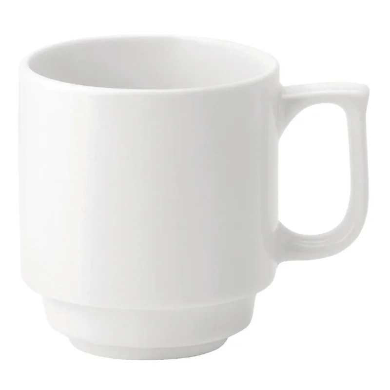 Retour Gratuit Mugs empilables Utopia Pure White 280 ml (lot de 36)