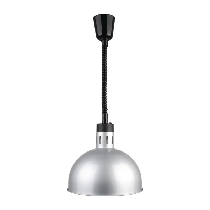 Lampe chauffante dôme rétractable Buffalo finition métal brossé Prix Promo