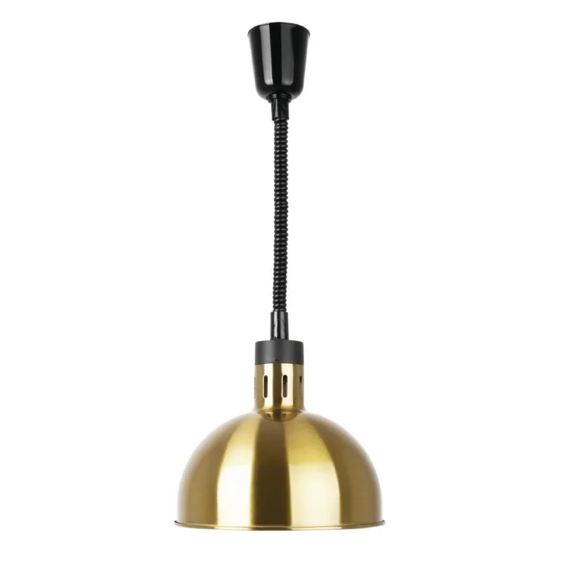 Lampe chauffante dôme rétractable Buffalo finition dorée Top Vente