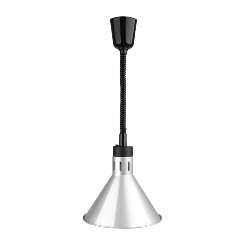 Lampe chauffante conique rétractable Buffalo finition argent Top Vente
