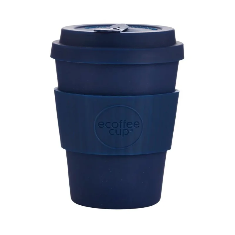 Gobelet réutilisable en bambou Ecoffee Dark Energy marine 340ml Pas Cher