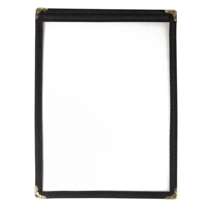 Protège-menus style américain Olympia A5 deux vues noir Meilleur Choix