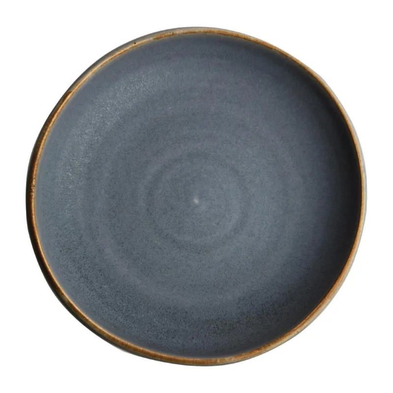 Promotion Assiettes creuses calottes bleu granit Olympia Canvas 23 cm