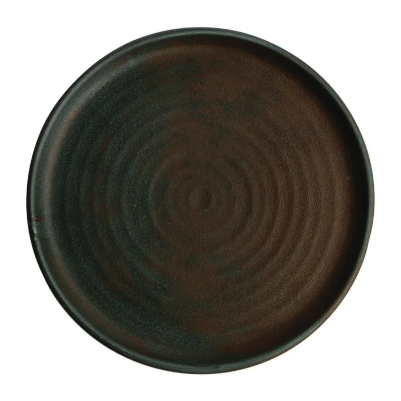 Bon Plan Assiettes plates vert bronze Olympia Canvas 26,5 cm (Lot de 6)