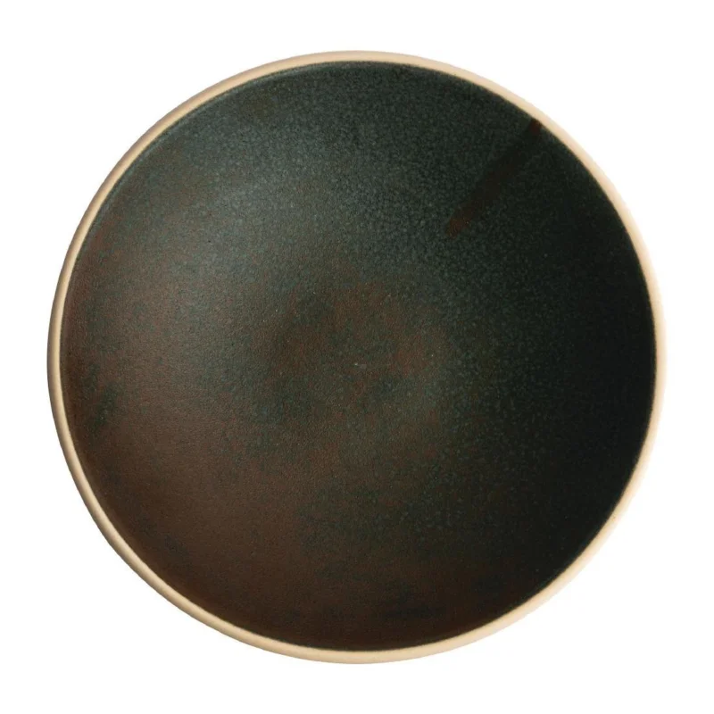 Assiettes creuses vert bronze Olympia Canvas 20 cm(Lot de 6) Commande En Gros