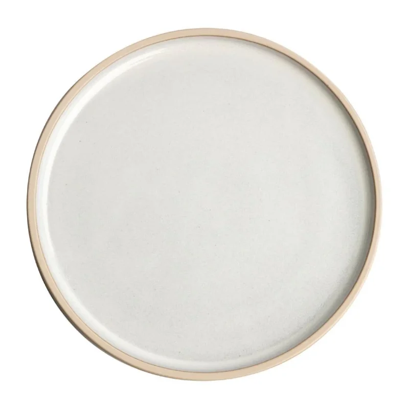 Assiettes plates bord droit blanc Murano Olympia Canvas 18 cm (Lot de 6) Prix Promo