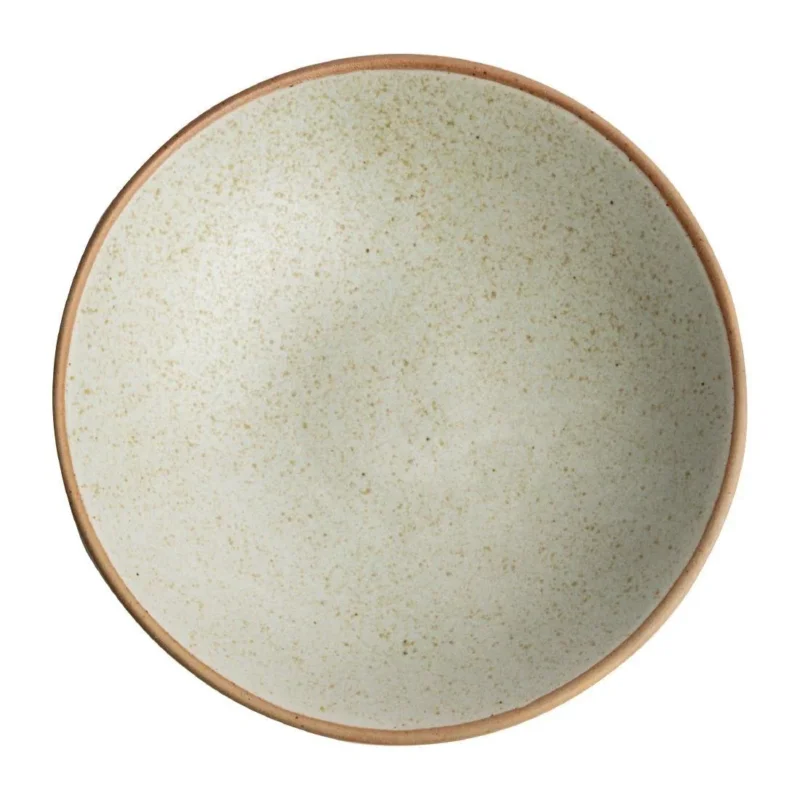 Assiettes creuses beige moucheté Olympia Canvas 20 cm(Lot de 6) Livraison Gratuite