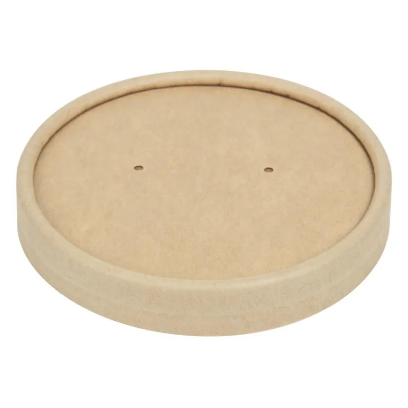 Vente Directe Couvercles pour bols à soupe kraft micro-ondables recyclables Colpac 225ml et 350ml (lot de 500)