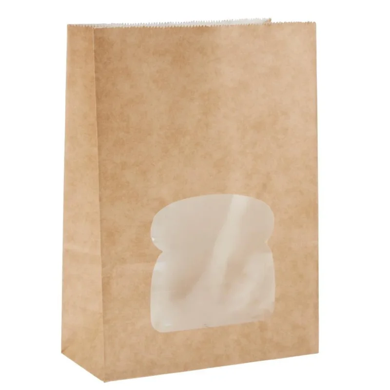 Sacs sandwich kraft recyclables noirs avec fenêtre Colpac (lot de 250) Commander Vite
