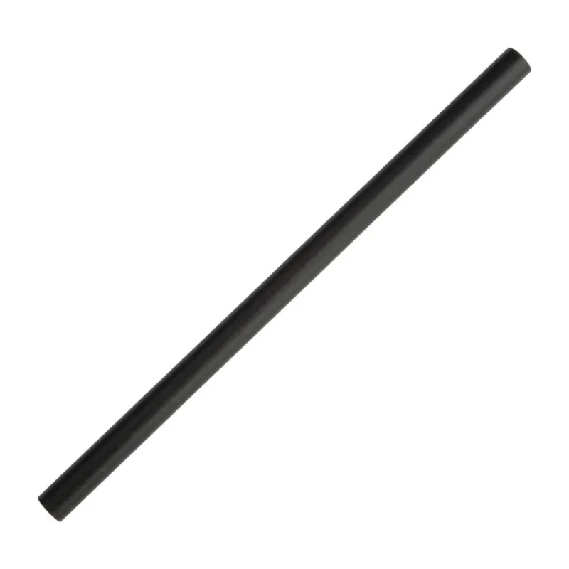 Commander Maintenant Pailles à smoothie compostables en papier Fiesta Compostable noires 210mm (lot de 250)