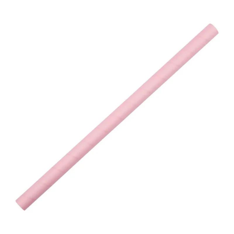 Livraison Gratuite Pailles à smoothie compostables en papier Fiesta Compostable roses 210mm (lot de 250)