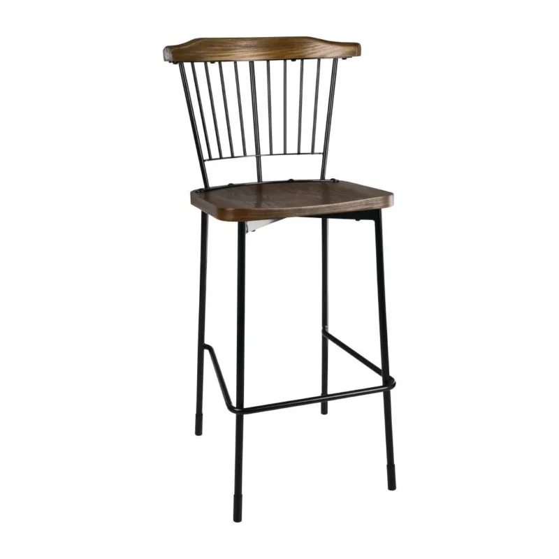 Tabourets hauts Scandi Bolero noirs (lot de 2) Expédié Aujourd’hui
