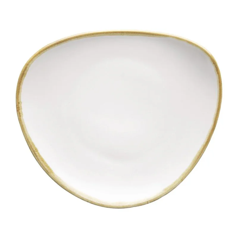 Assiettes triangulaires couleur craie Olympia Kiln 165mm (lot de 6) Vente Directe