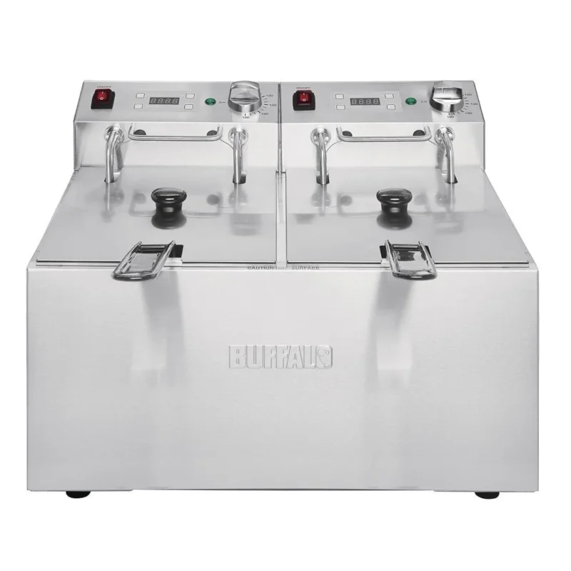Populaire Friteuse double avec minuterie Buffalo - 2x5L 2x2,8kW