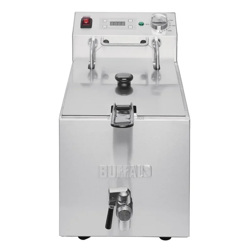 Petit Prix Friteuse simple Buffalo - 1 x 8L 2,9kW avec minuterie