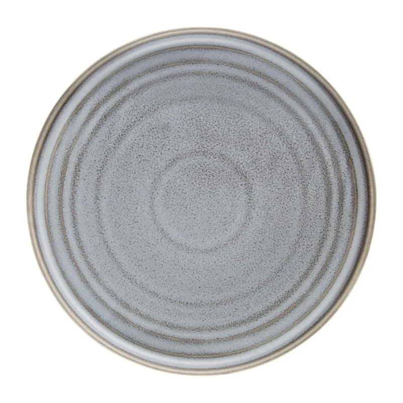 Assiettes plates rondes Olympia Cavolo anthracite 270mm (lot de 4) Acheter Direct