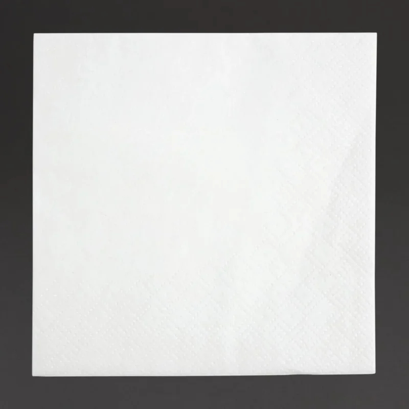 Seulement Aujourd’hui Serviettes cocktail 2 plis pliage 1/4 Fiesta Recyclable 240mm blanches (lot de 4000)
