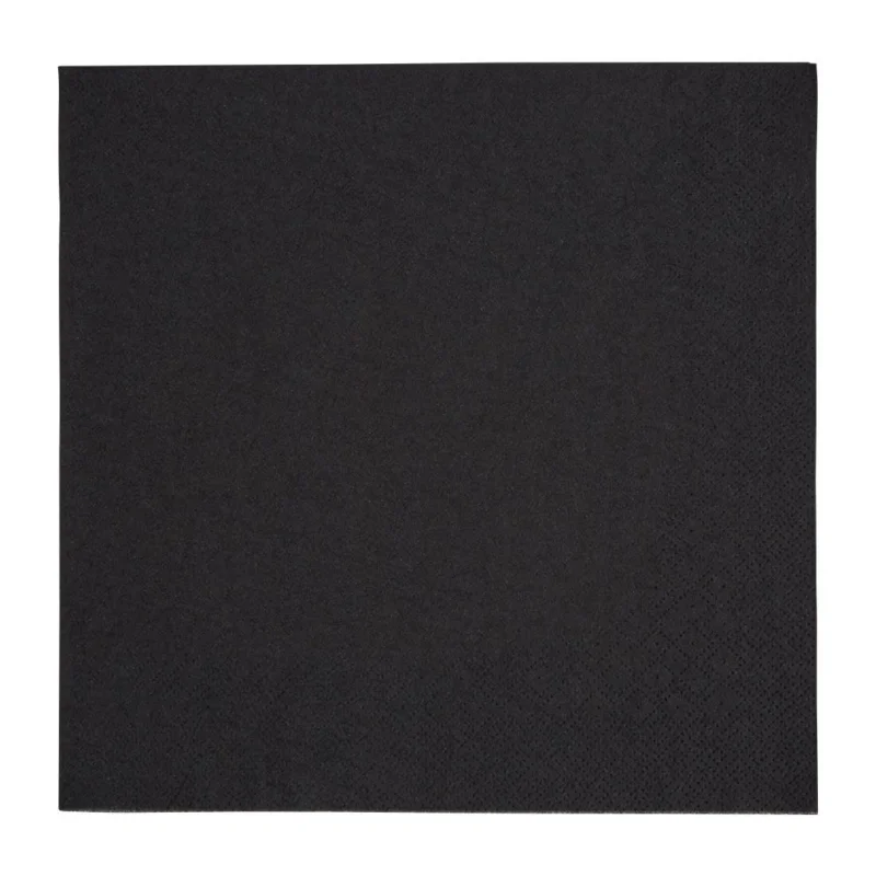 Serviettes dîner 3 plis format 1/4 Fiesta Recyclable 400mm noires (lot de 1000) Acheter En Ligne
