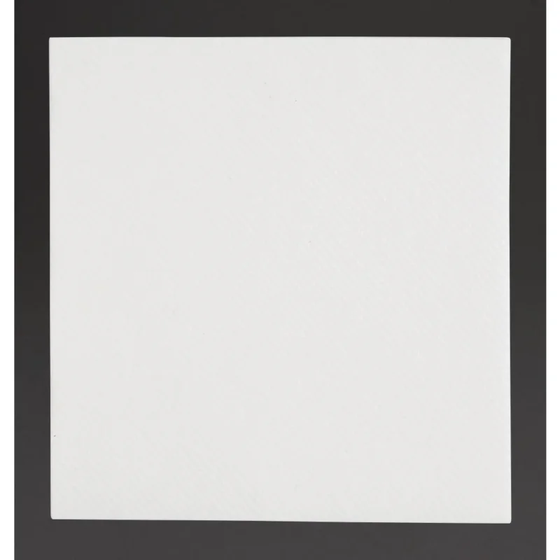 Expédition Rapide Serviettes cocktail Airlaid pliage en 4 Fiesta Recyclable Premium Tablin blanches 24x24cm (lot de 2400)