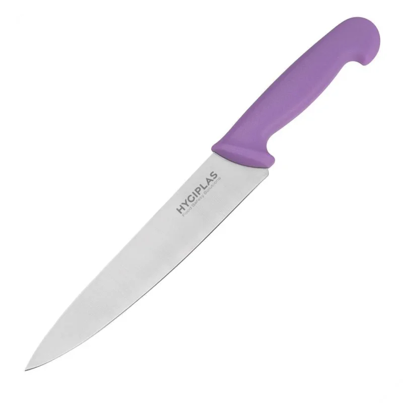 Couteau de cuisinier Hygiplas violet 21,8cm Nouvel Arrivage