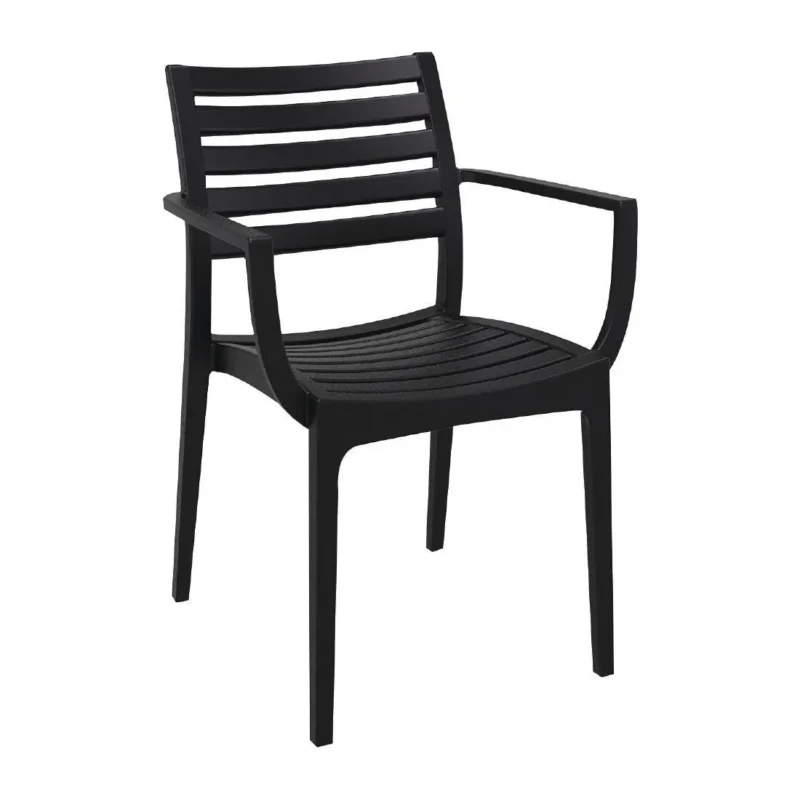 Fauteuils noirs Artemis (lot de 2) Dernier Modèle