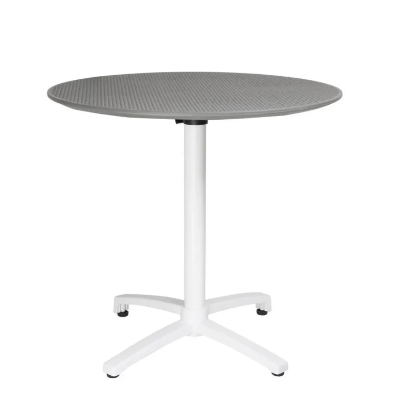 Table pliante en polypropylène Bolero 800mm gris foncé Achetez Aujourd’hui