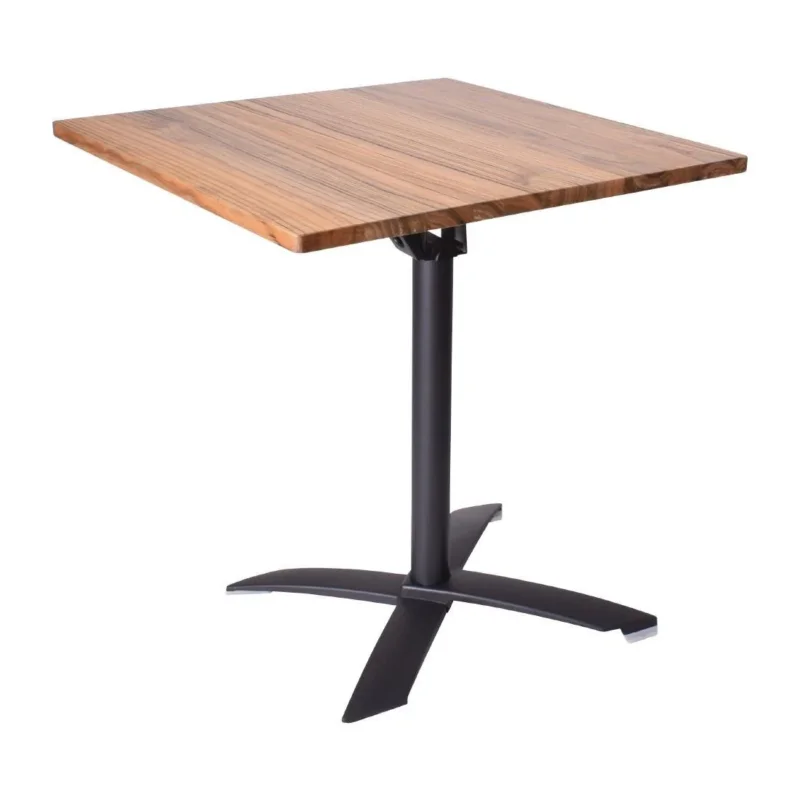 Table bistro pliante d'intérieur Helsinki 70x70cm Dernier Modèle