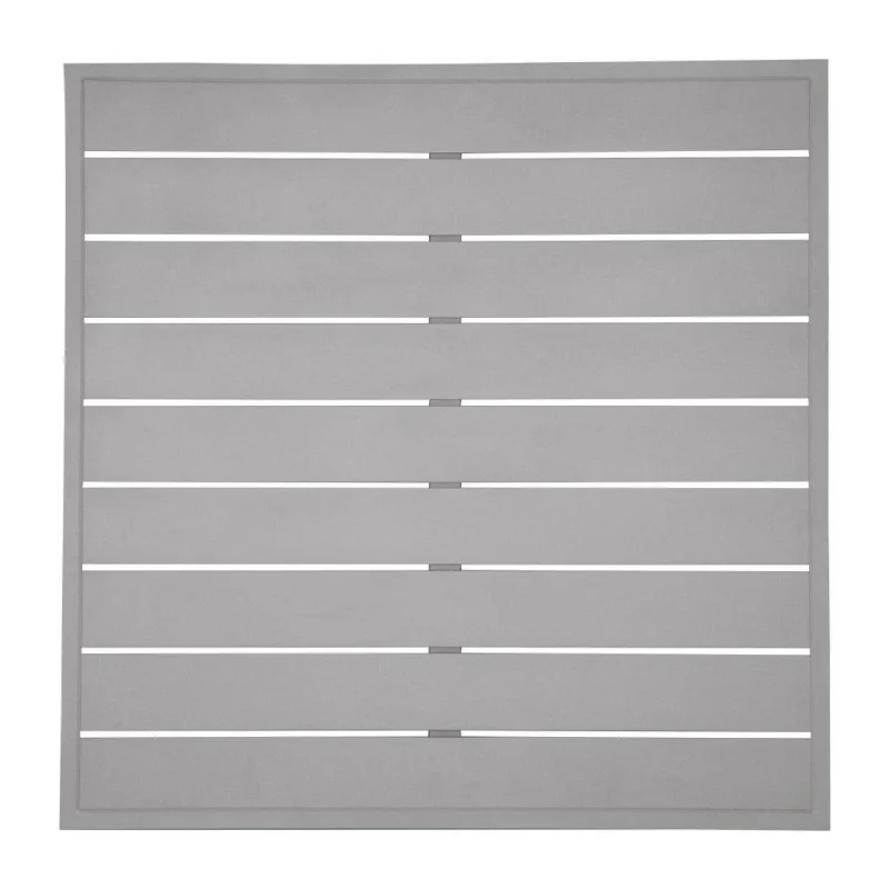 Nouvelle Collection Plateau de table carré en aluminium Bolero gris clair 700 mm